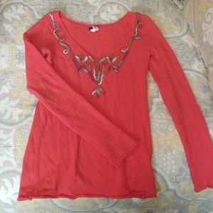 Free People We the Free coral sweater - size S